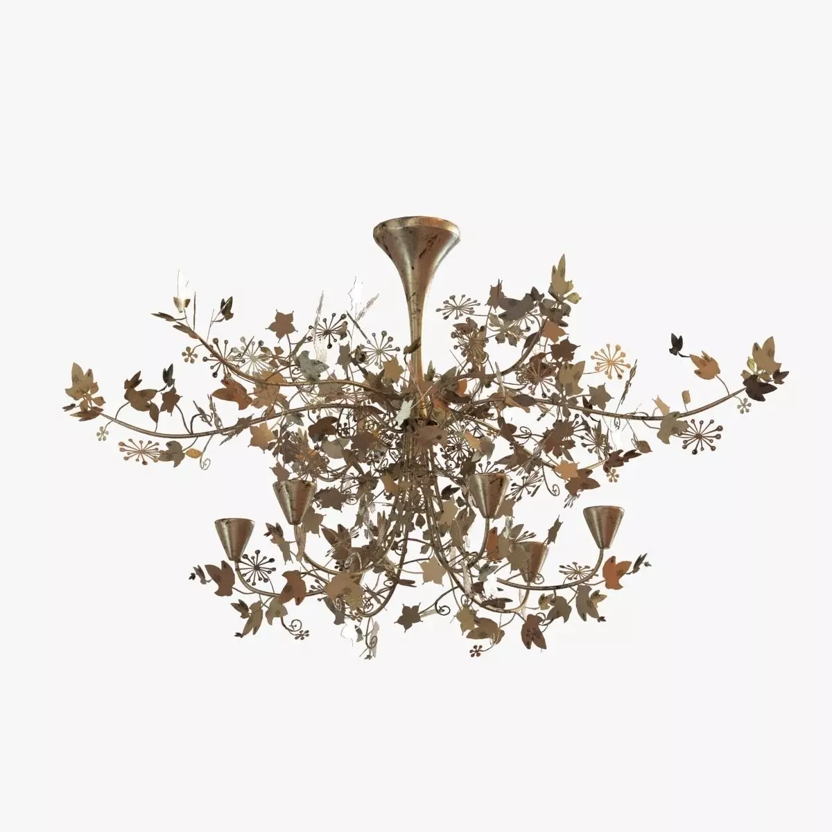 Porta romana -IVY SHADOW CHANDELIER - FOREST GOLD 3D model_0