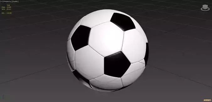 Soccer ball high poly
