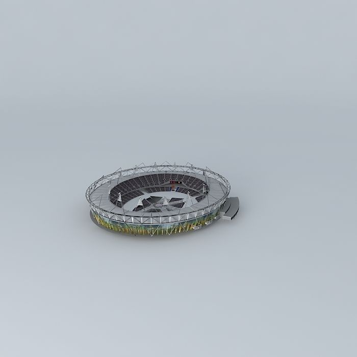 olympic stadium 2012 closing ceremony 2 Free 3D model_1