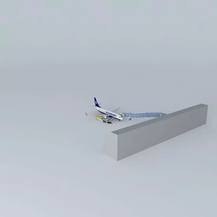 Ryanair Terminal Free 3D model