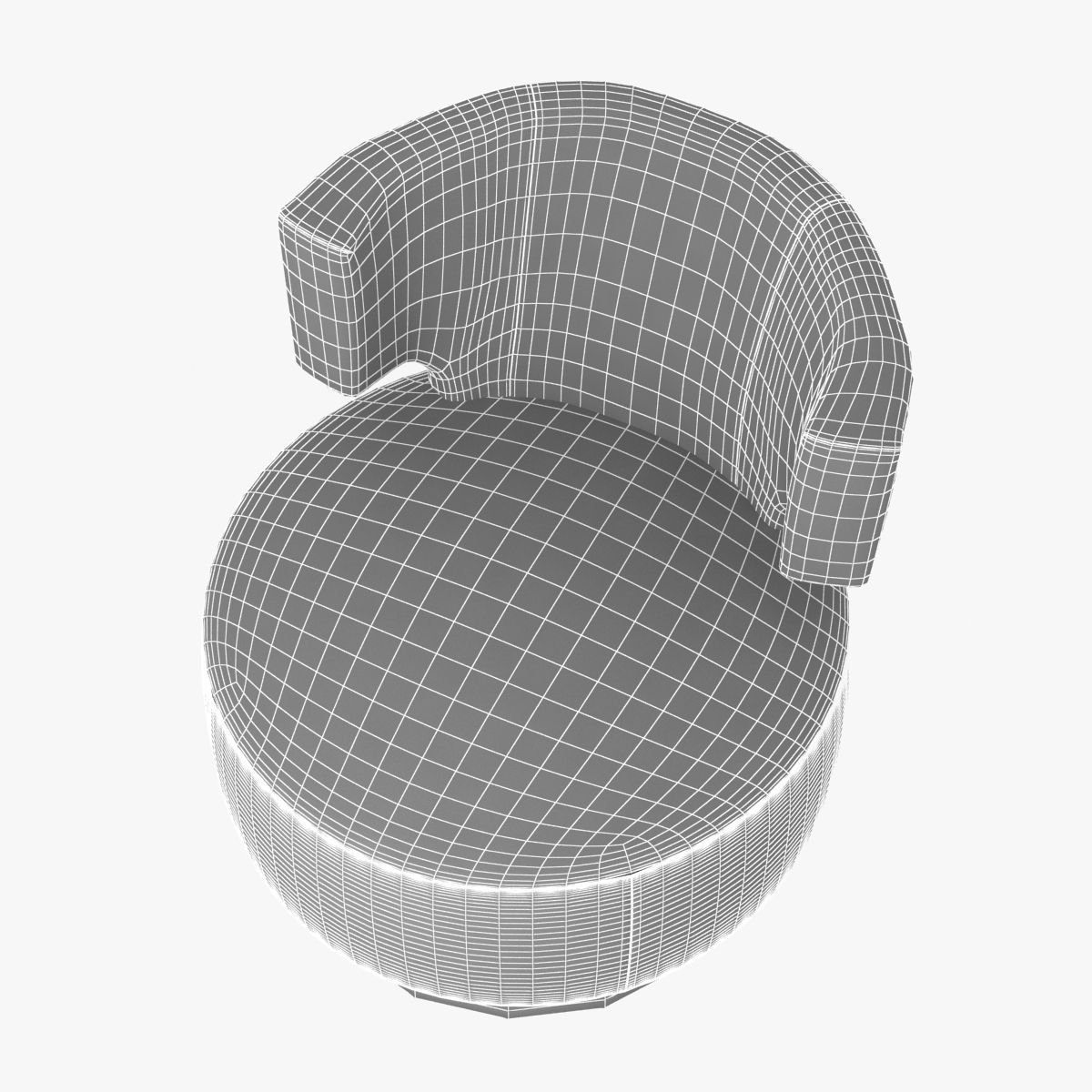 Holly Hunt MESA OCCASIONAL CHAIR 3D model_8