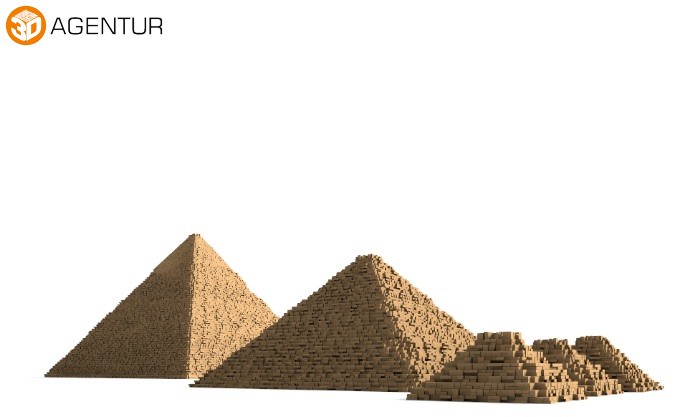 Pyramids of Giza 3D model_8