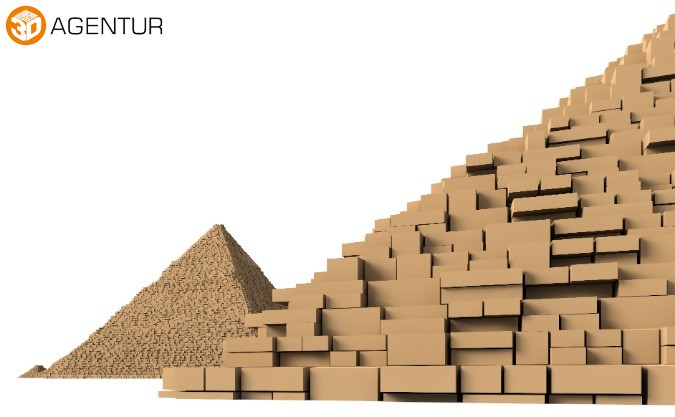 Pyramids of Giza 3D model_5