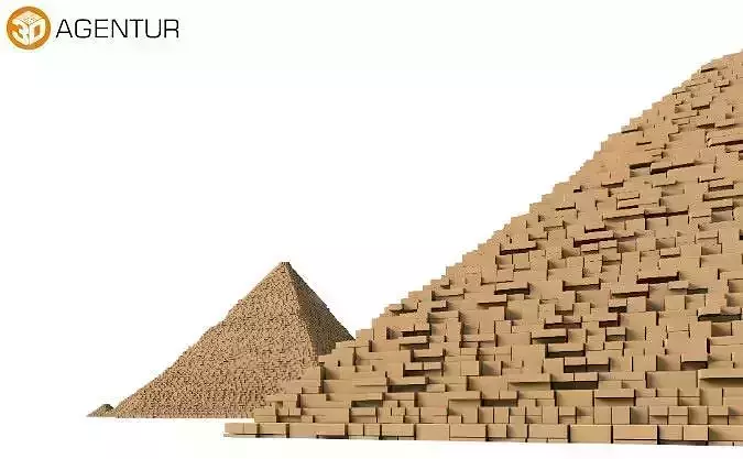 Pyramids of Giza 3D model