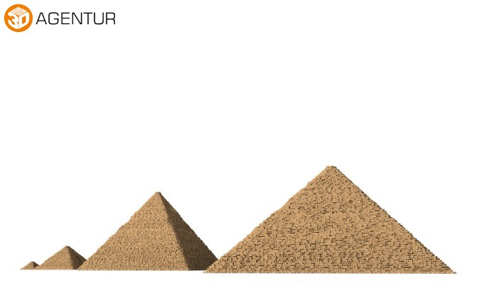 Pyramids of Giza 3D model_3