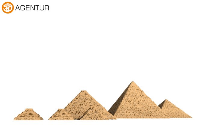 Pyramids of Giza 3D model_6