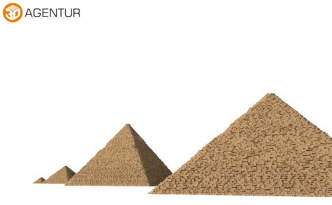 Pyramids of Giza 3D model_7