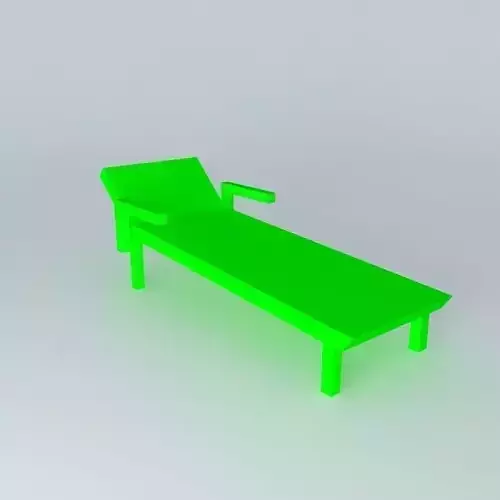 Green armchair
