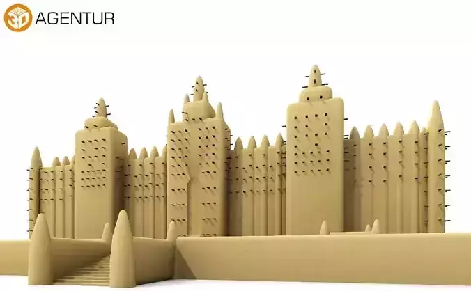 Great Mosque of Djenne 3D model