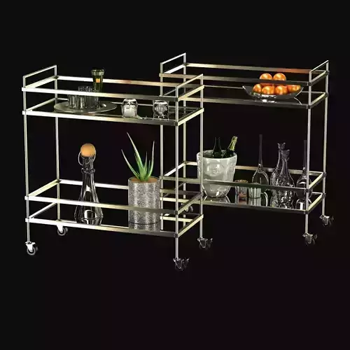 west elm teerace bar cart