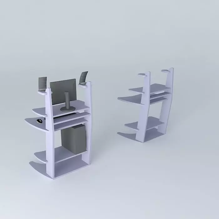Computer Desk Free 3D model