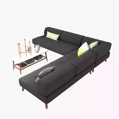 WEST ELM KATE SPADE SATURDAY collection sofa and table