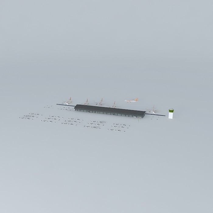 Southend Airport terminal (new update) Free 3D model_1