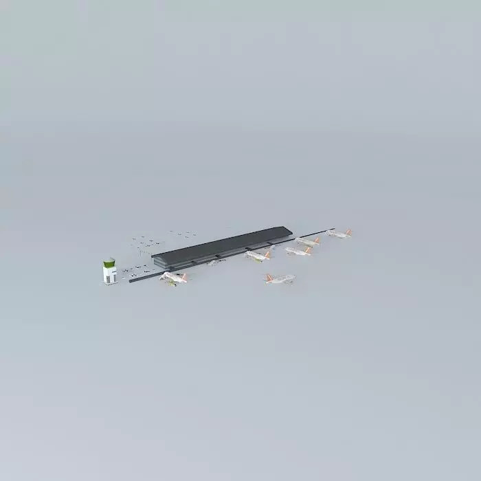 Southend Airport terminal (new update) Free 3D model_0