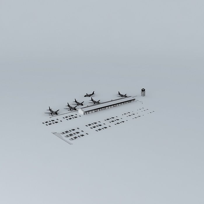 Southend Airport terminal (new update) Free 3D model_4