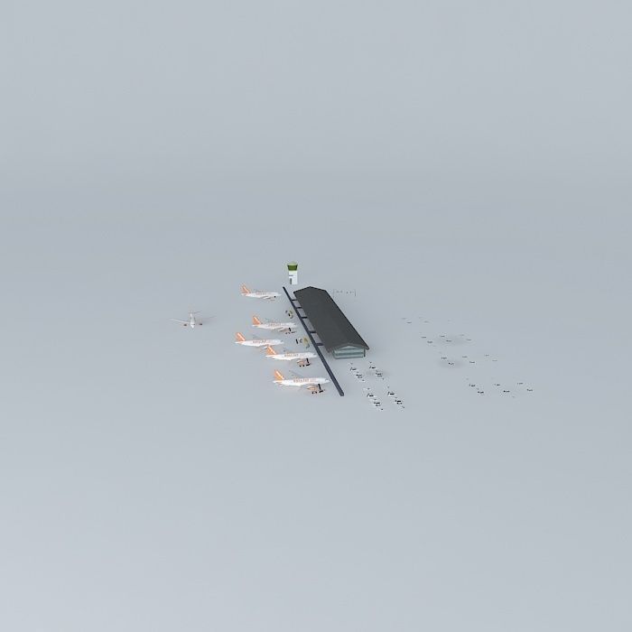 Southend Airport terminal (new update) Free 3D model_2