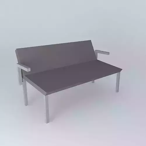 Comfortable couch with feet and arm rests 