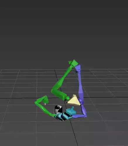 goalkeeper celebrate 9 in 1 3D model