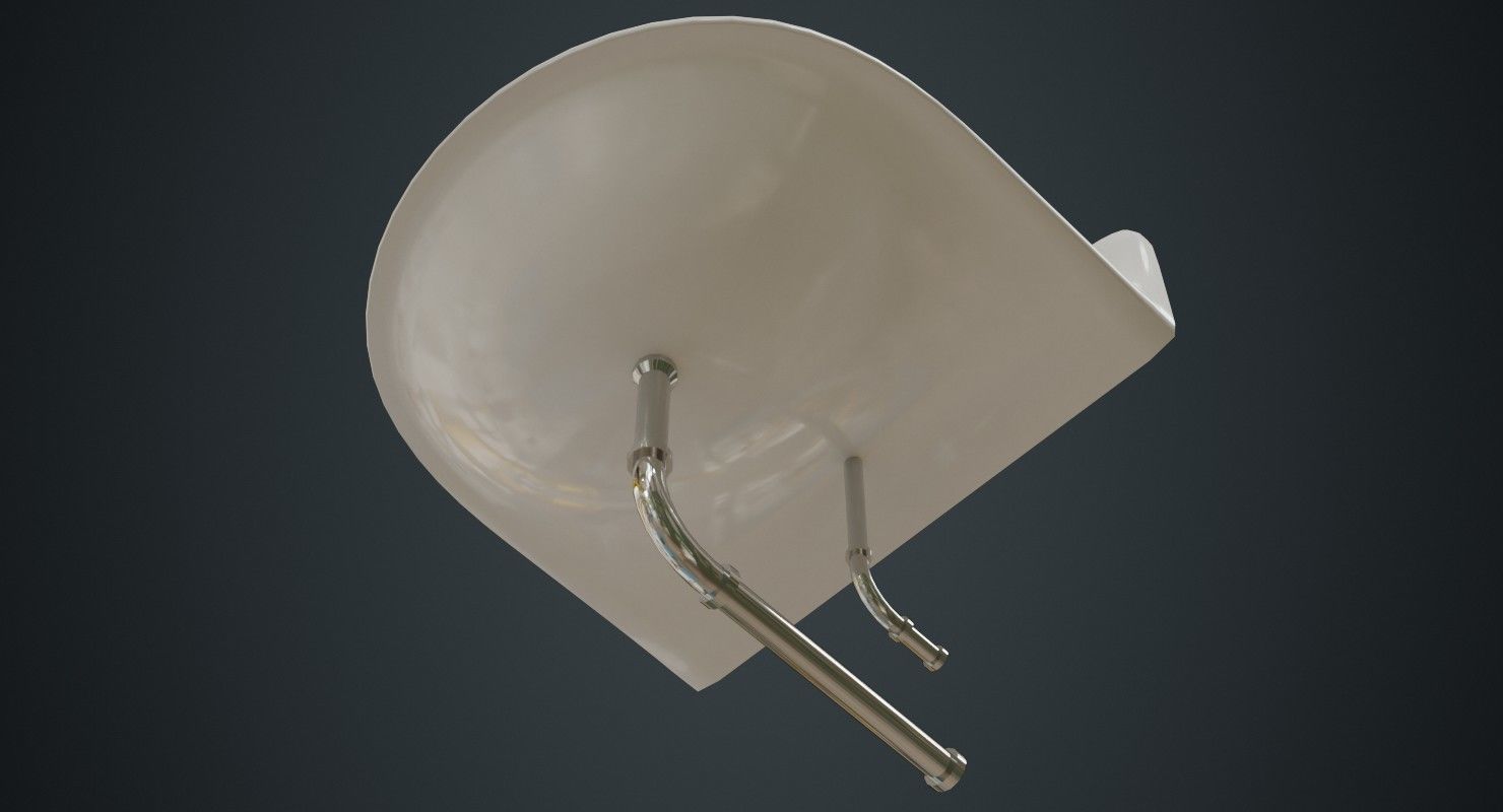 Sink 1A Low-poly 3D model_4