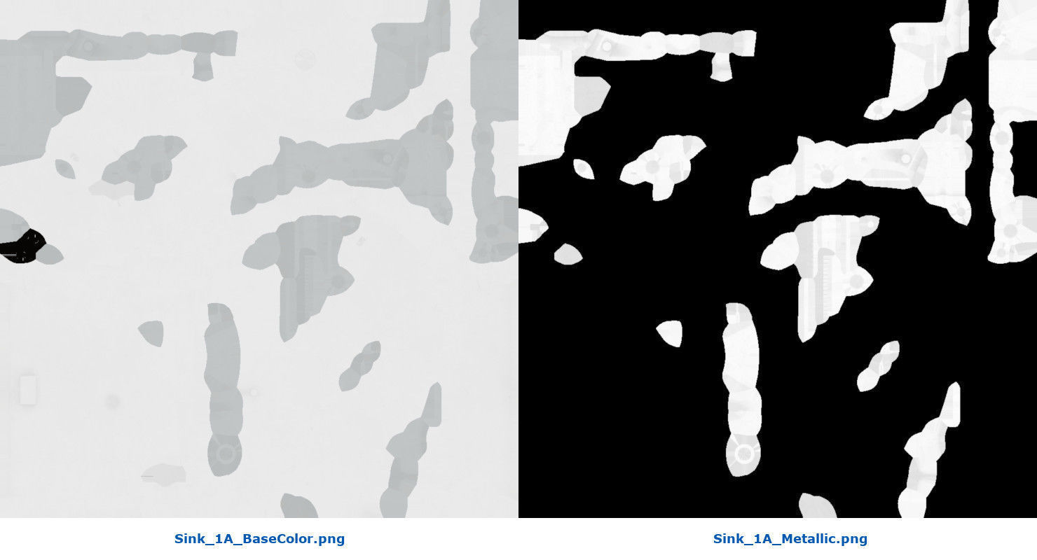 Sink 1A Low-poly 3D model_8