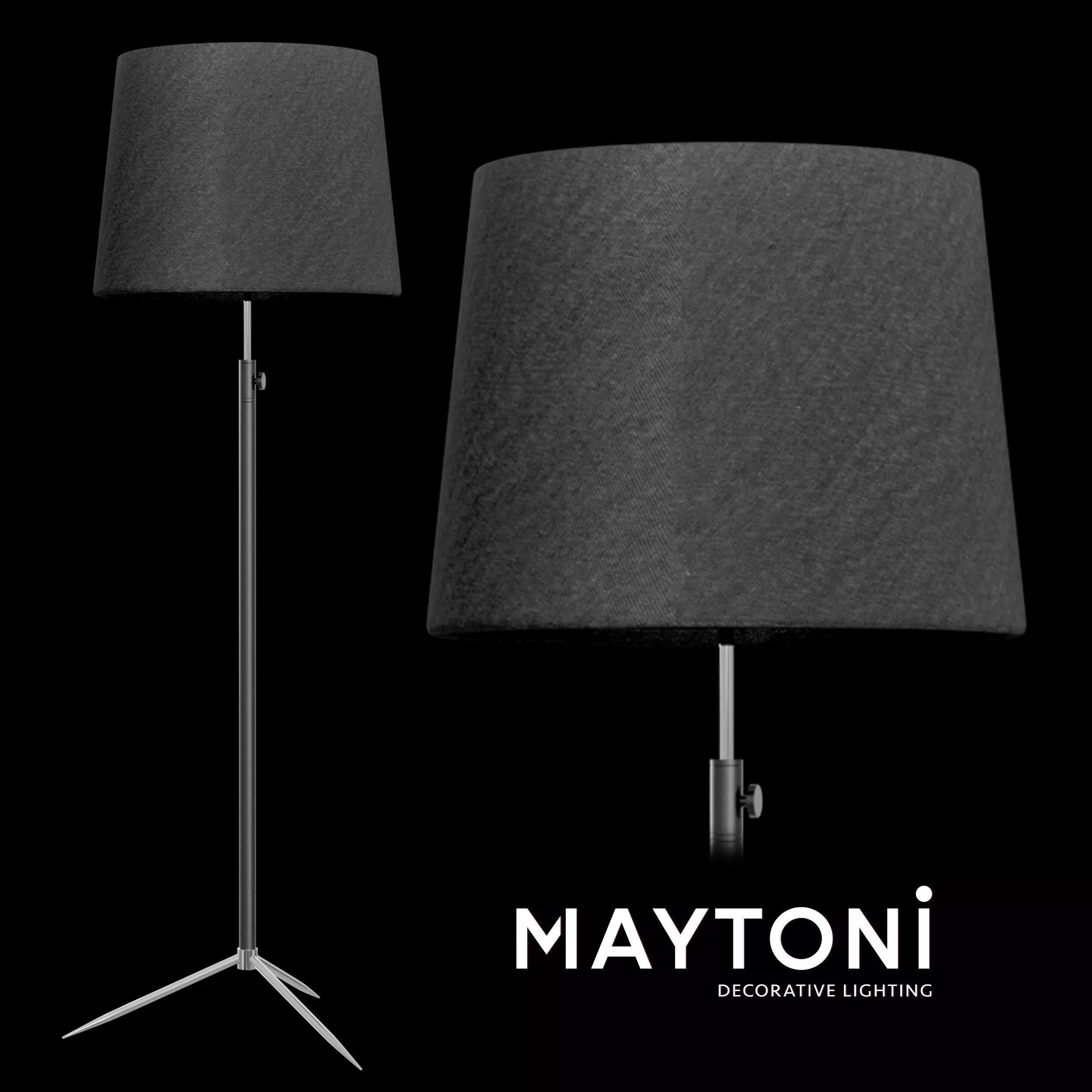 Floor lamp Monic MOD323-FL-01-B Maytoni Modern Free 3D model