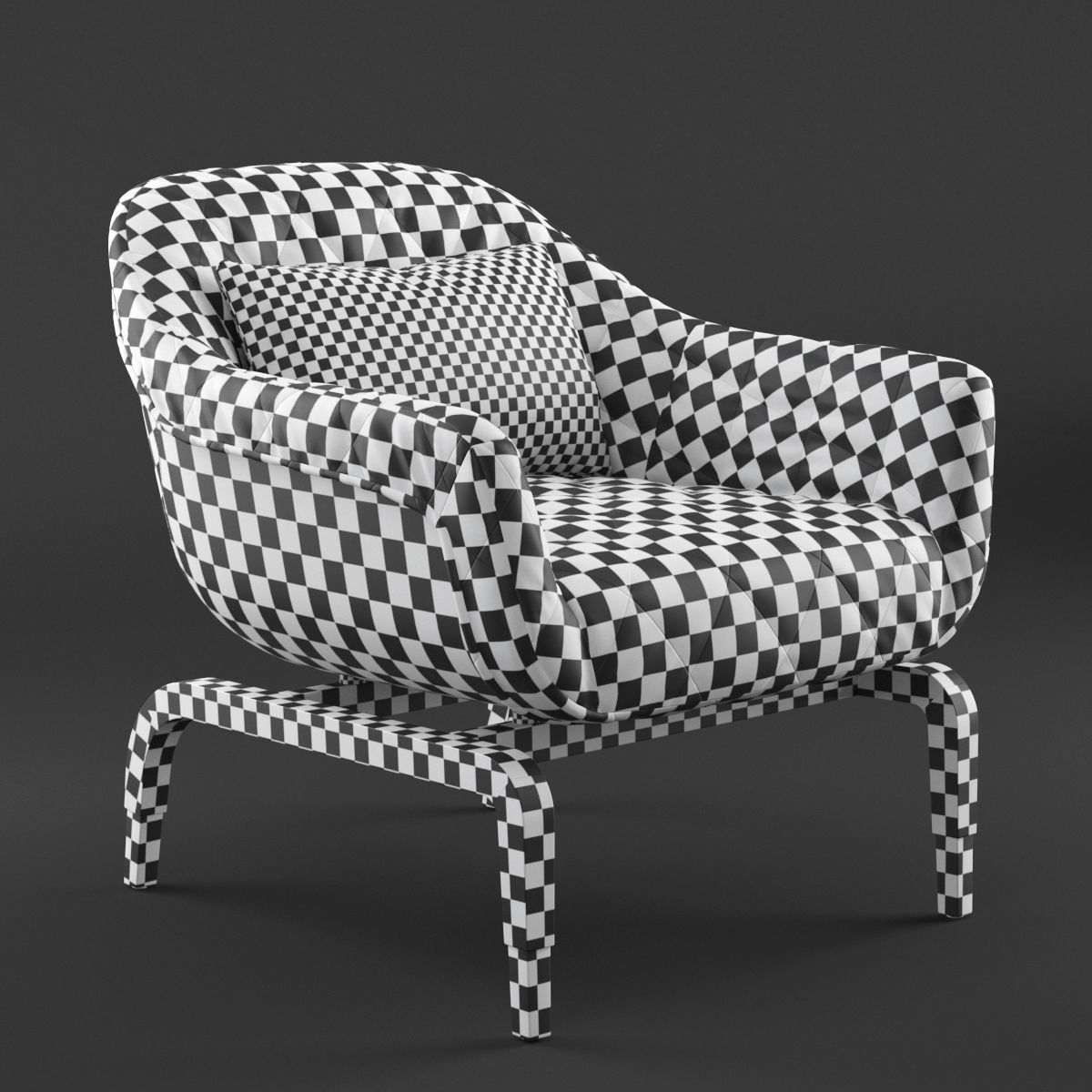 armchair SMANIA FIGI 3D model_9