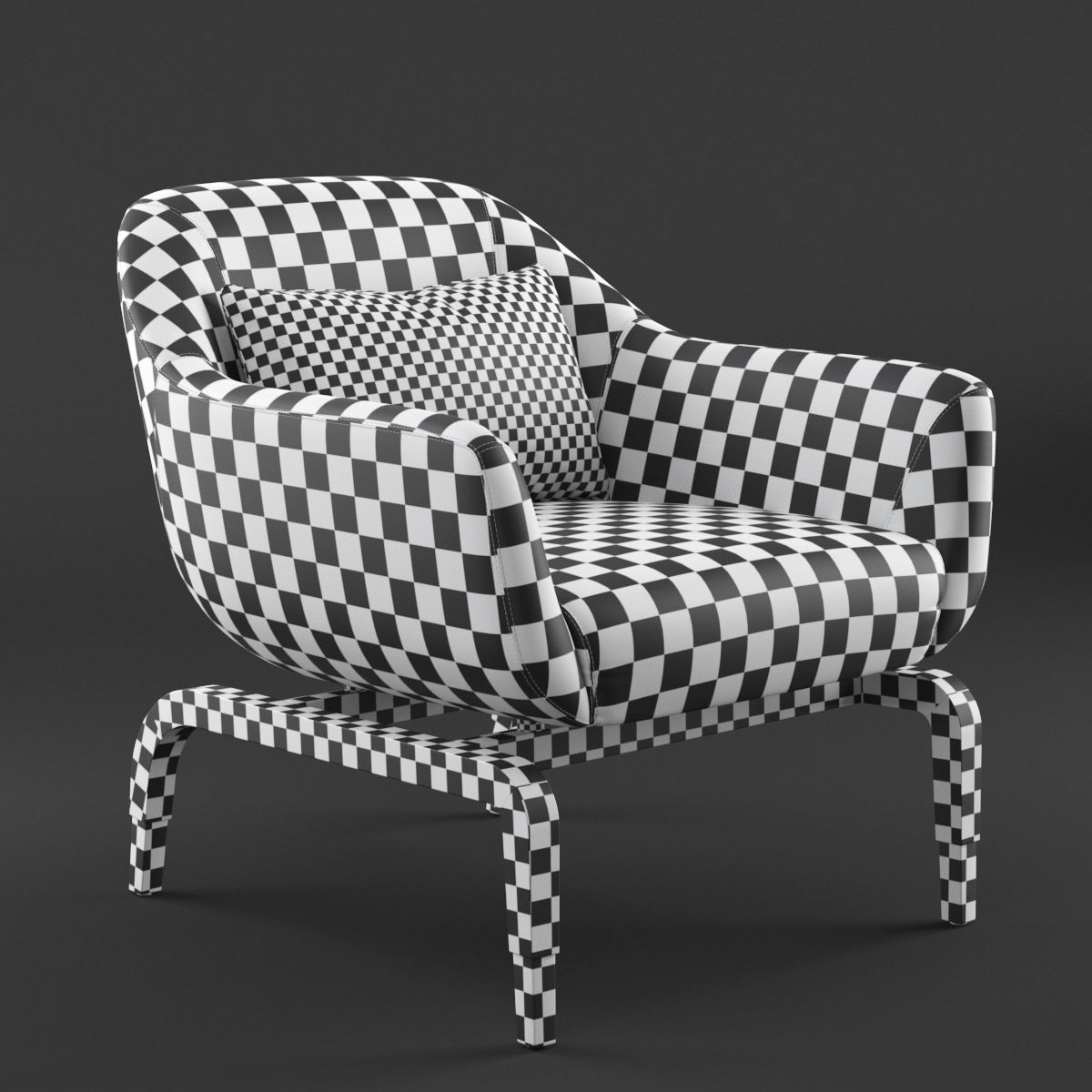 armchair SMANIA FIGI 3D model_10