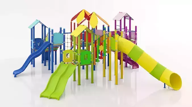 kids child playground 3d model