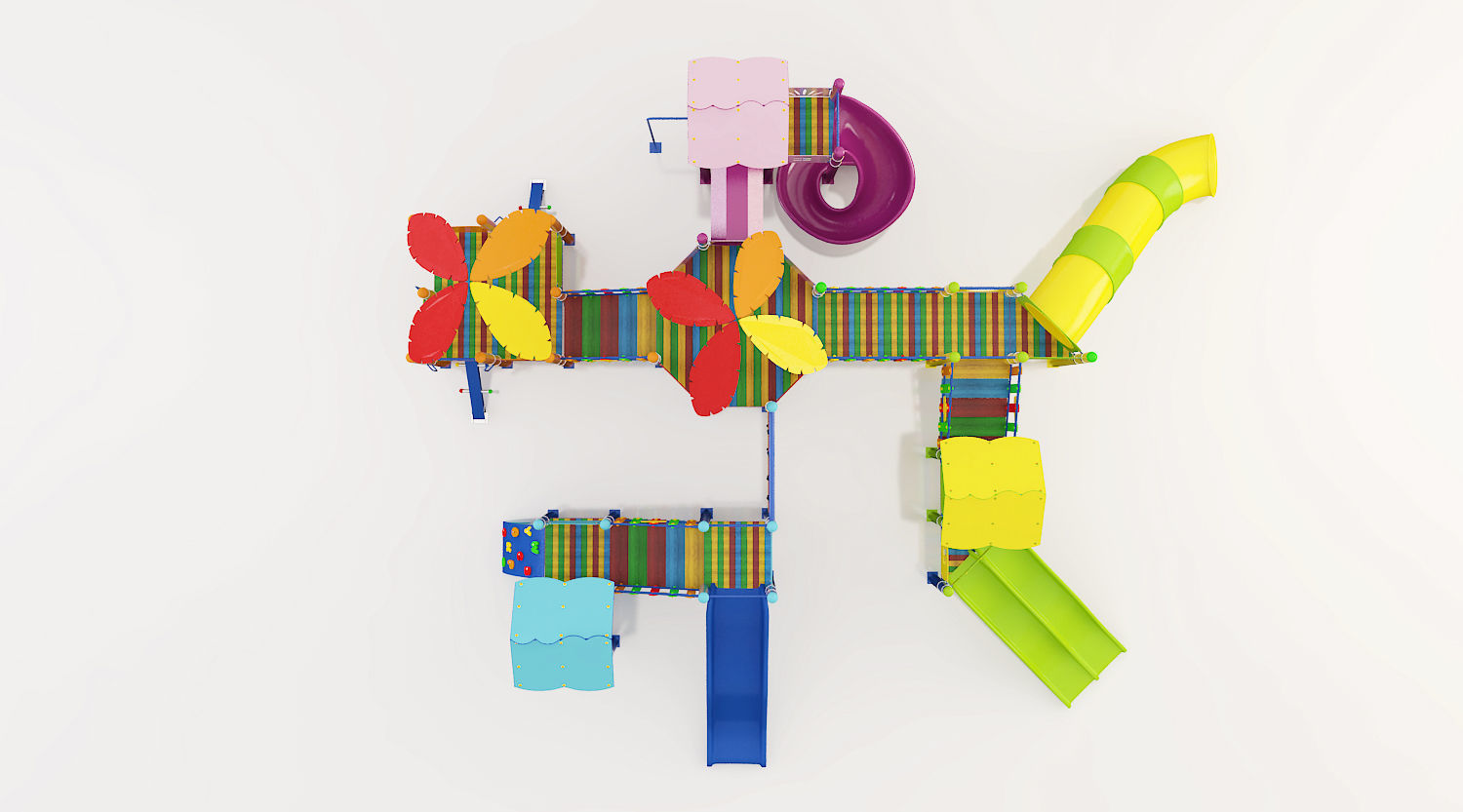 kids child playground 3d model 3D model_4