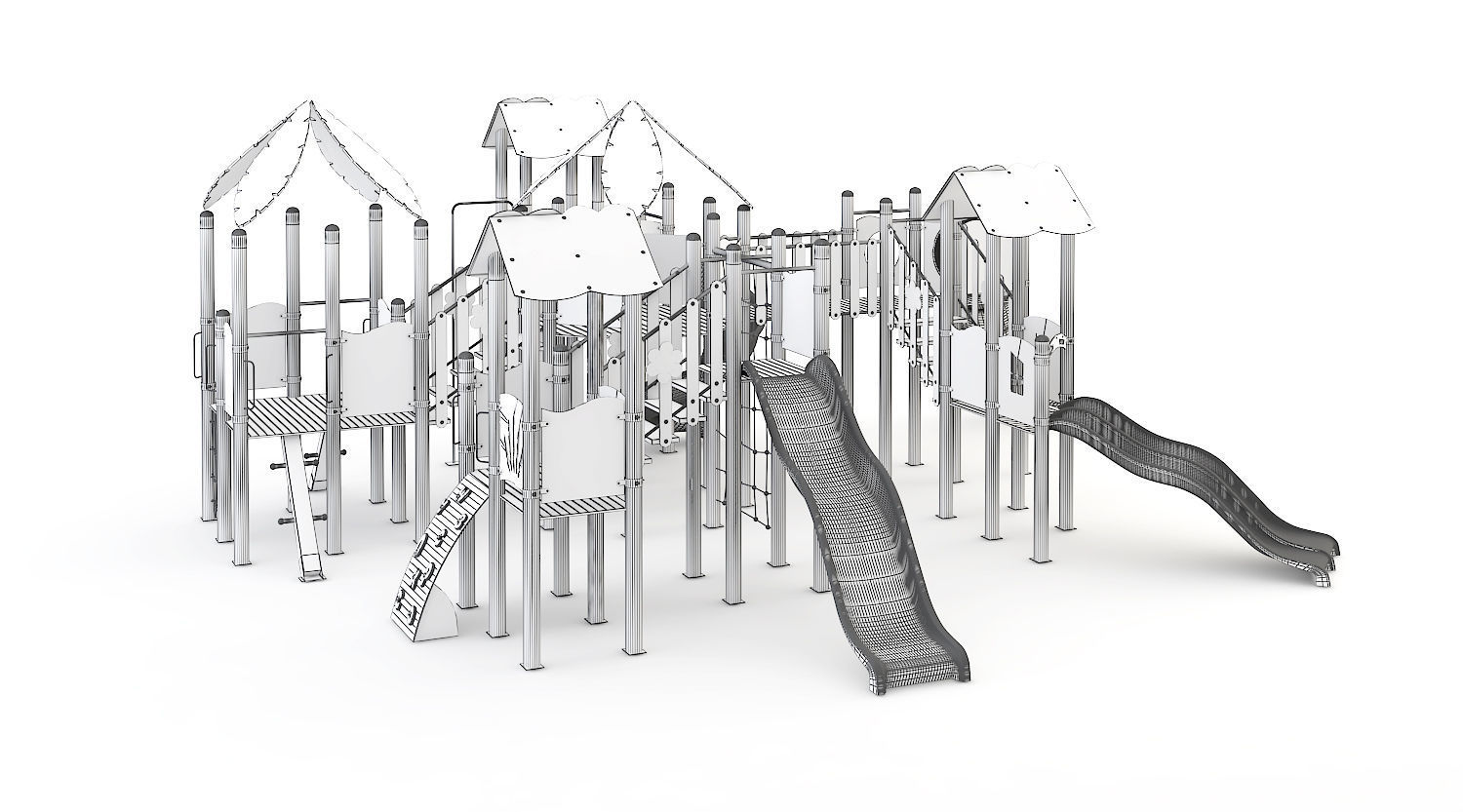 kids child playground 3d model 3D model_3