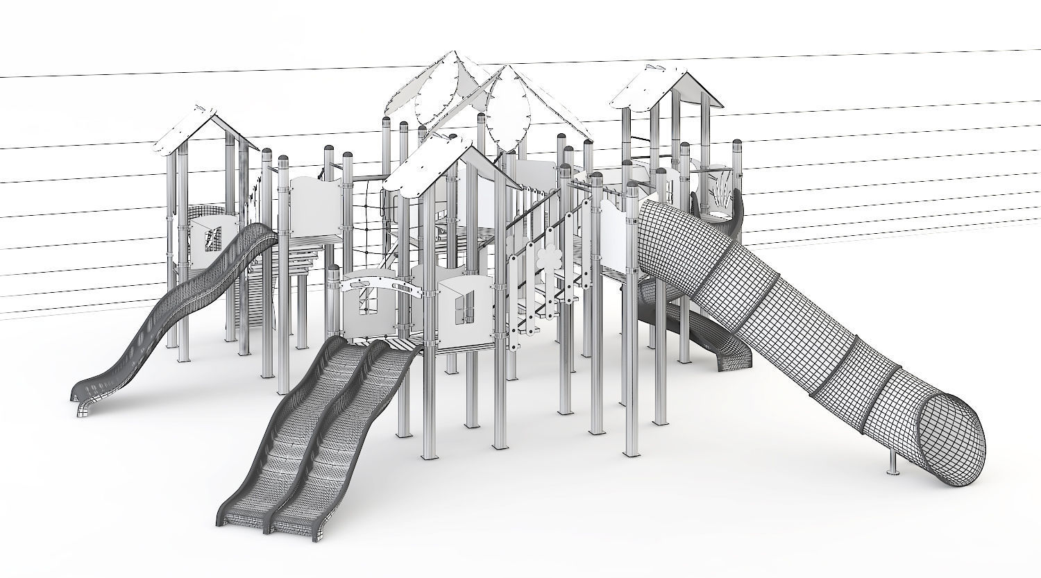 kids child playground 3d model 3D model_1