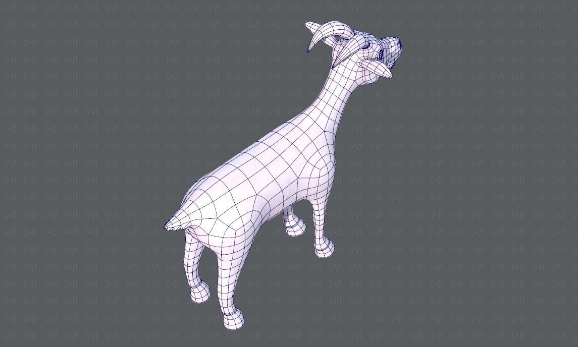 Goat V01 Low-poly 3D model_28