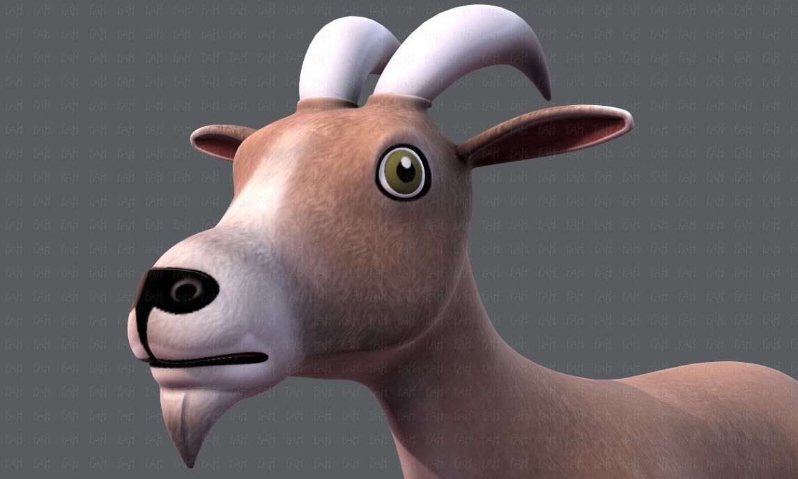 Goat V01 Low-poly 3D model_41
