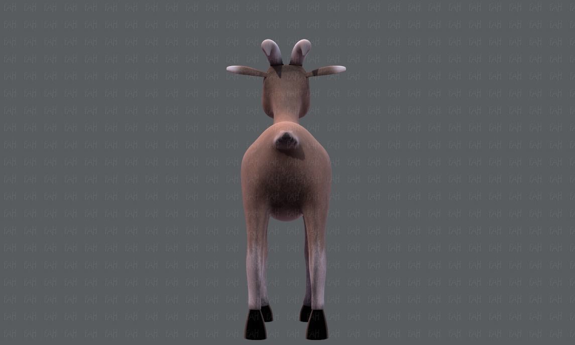 Goat V01 Low-poly 3D model_5