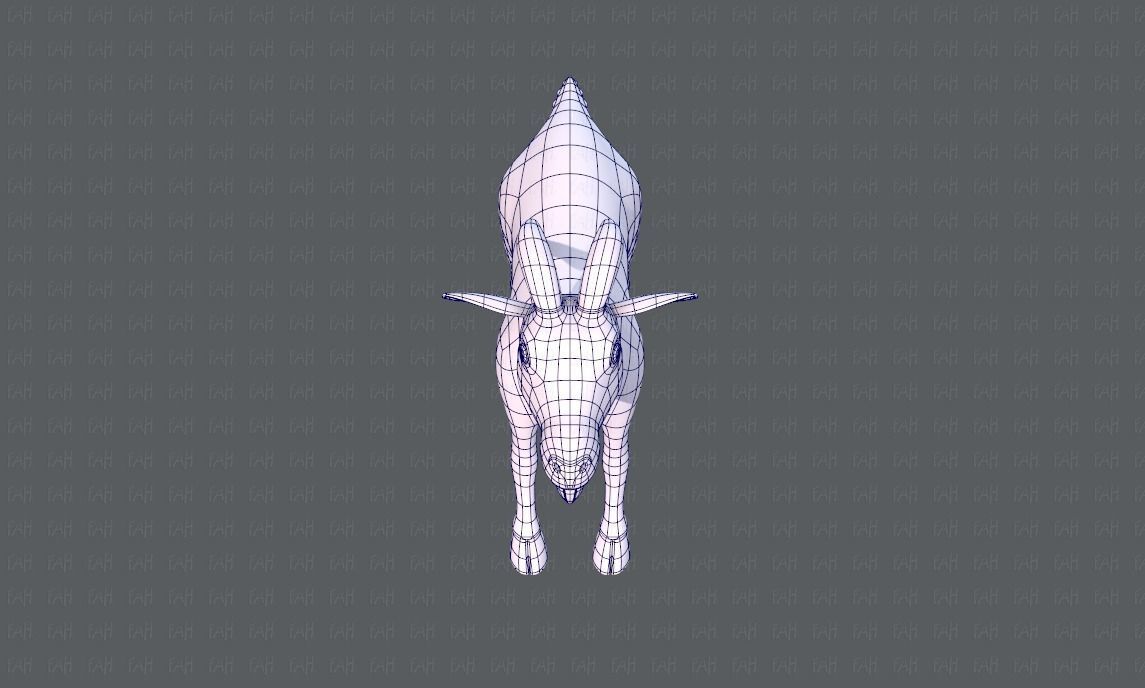 Goat V01 Low-poly 3D model_25