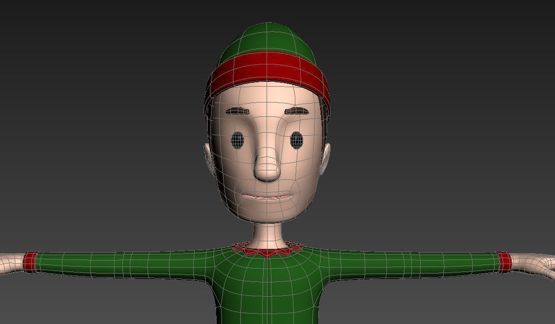 CartoonMan026 Elf 3D model_13