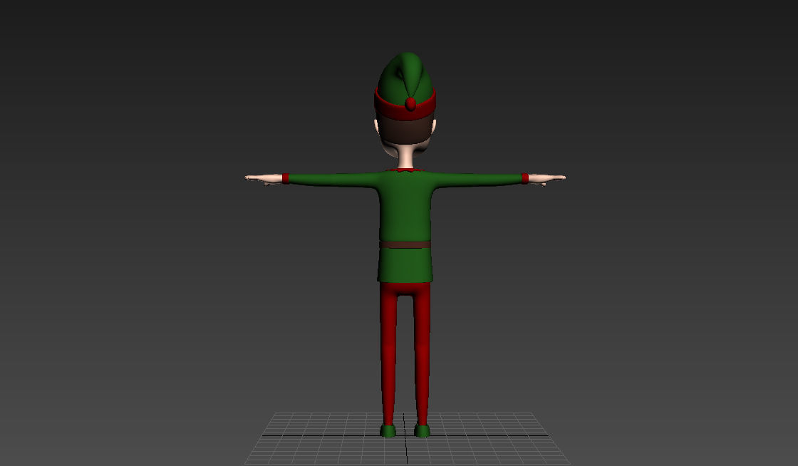 CartoonMan026 Elf 3D model_18