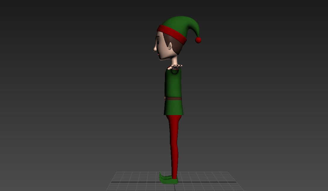 CartoonMan026 Elf 3D model_16