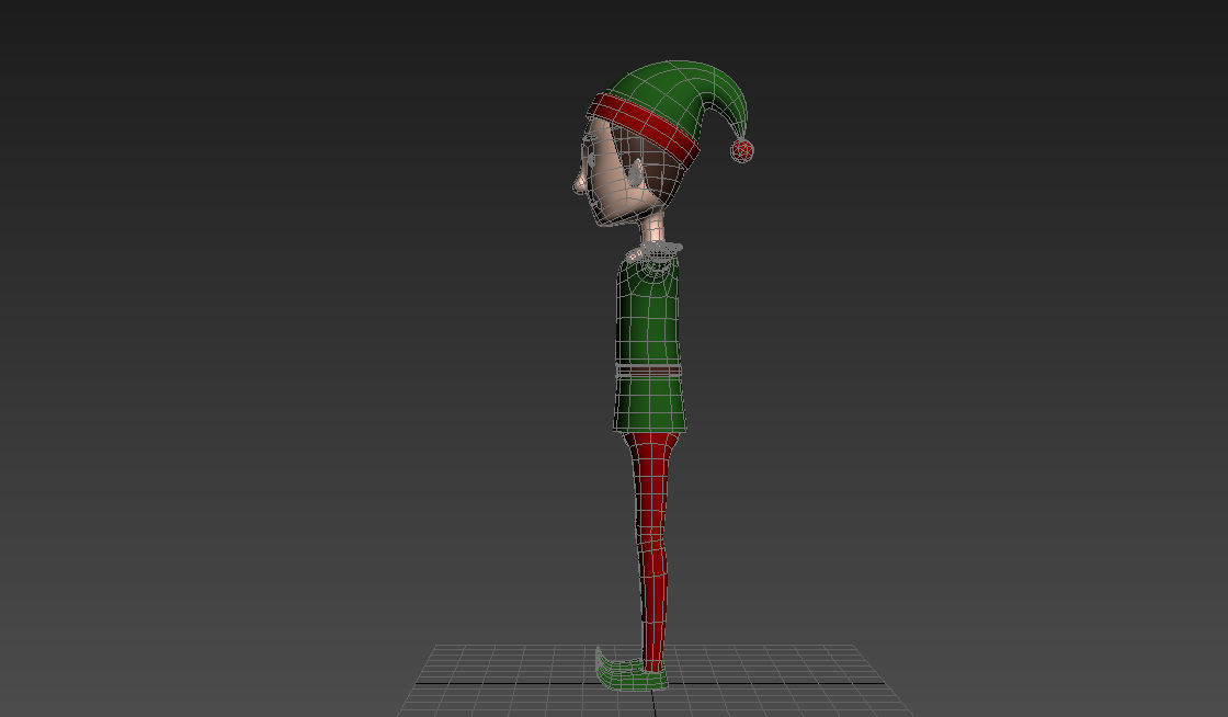 CartoonMan026 Elf 3D model_17