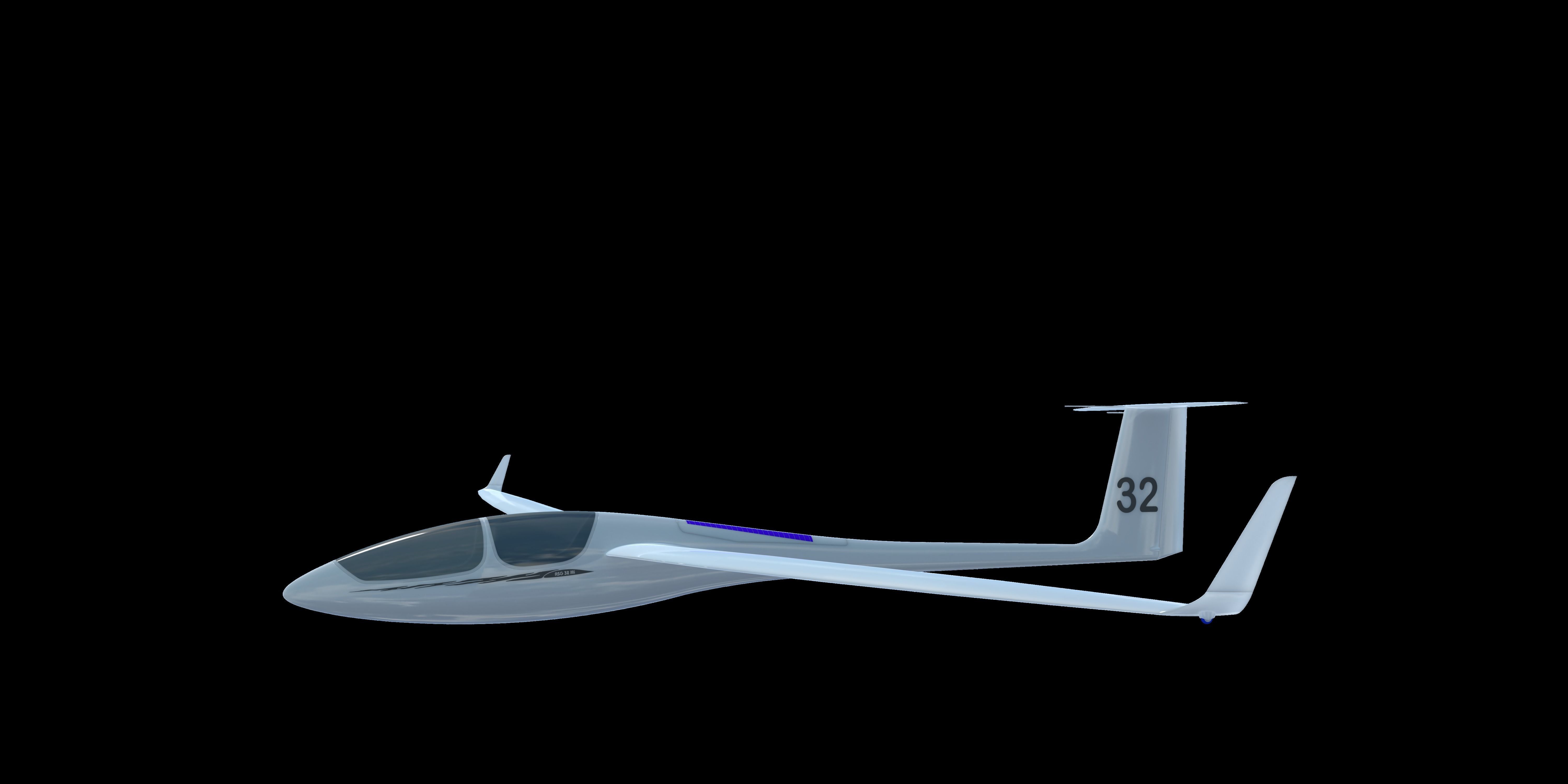 ASG32 Mi  Glider 3D model_1