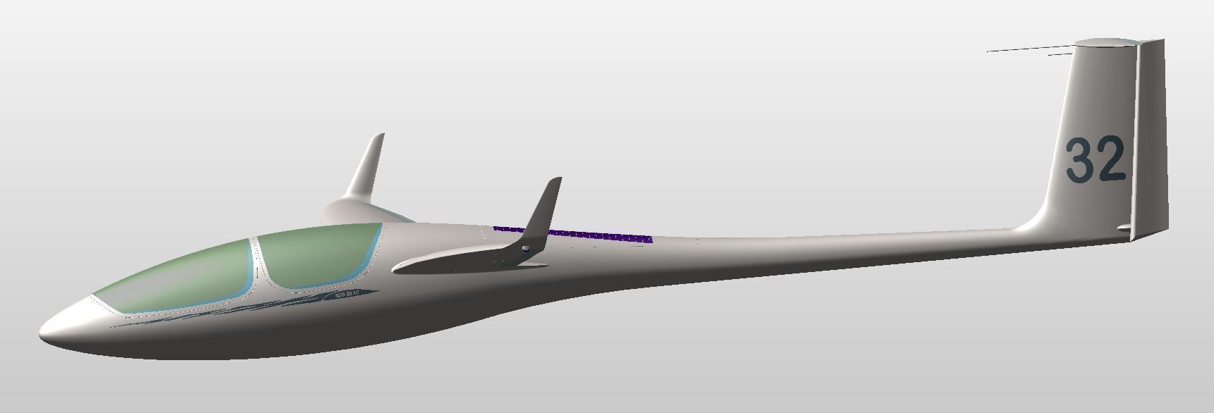 ASG32 Mi  Glider 3D model_2