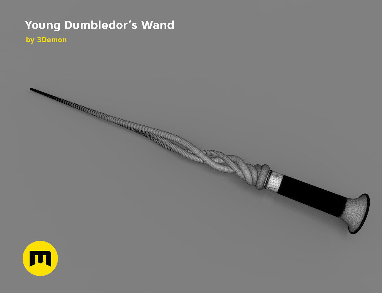 New Wand - Young Albus Dumbledore 3D print model_12