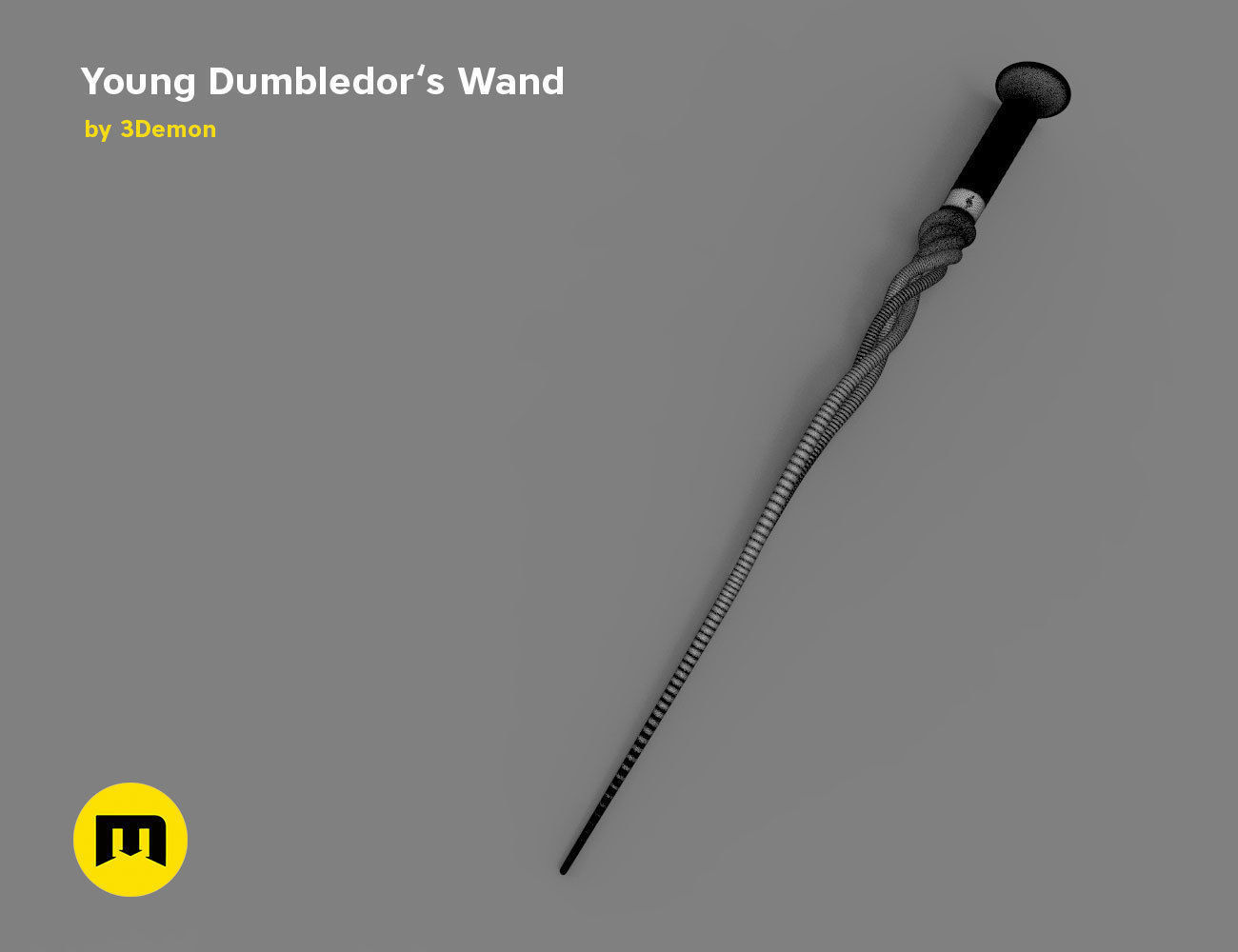 New Wand - Young Albus Dumbledore 3D print model_10