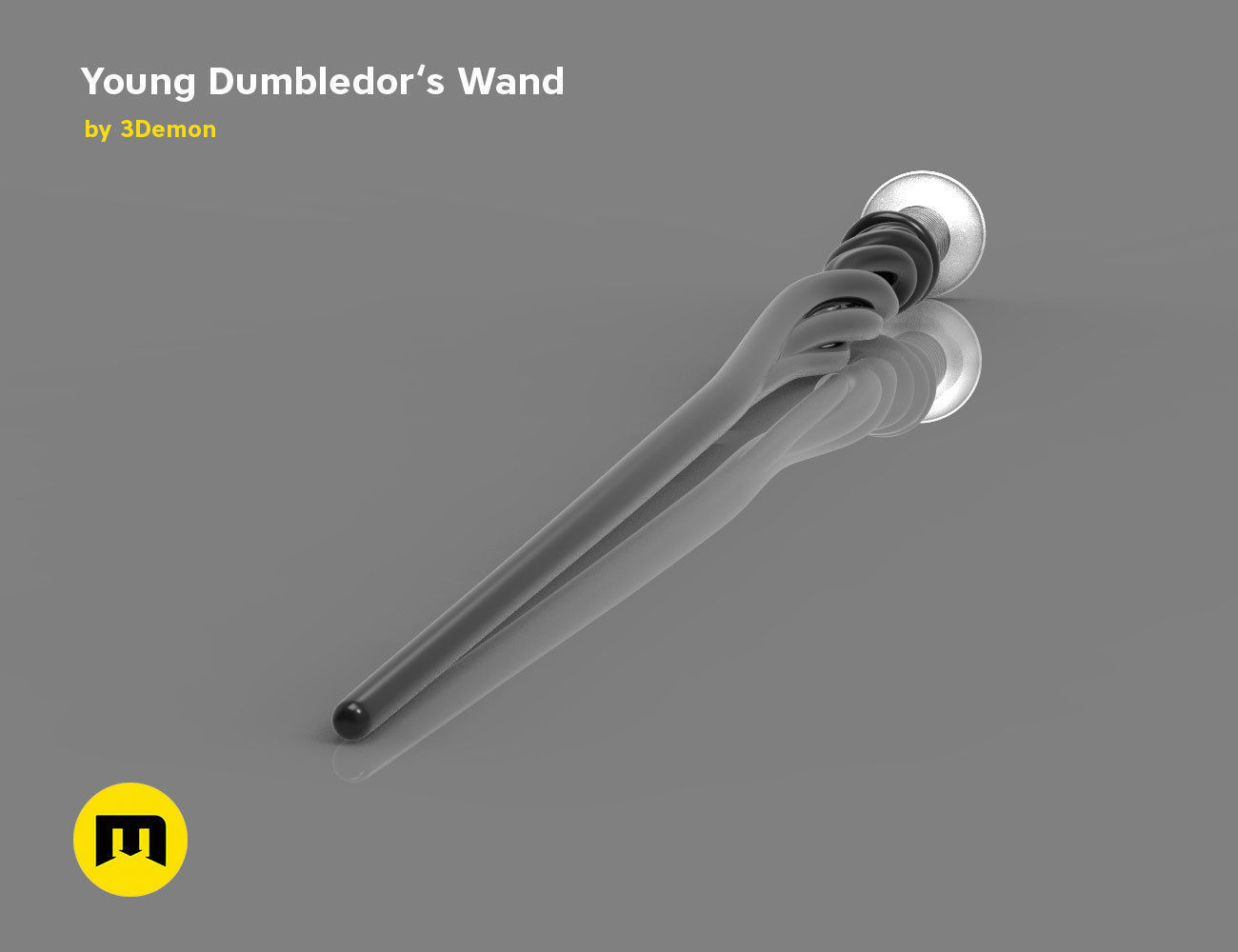 New Wand - Young Albus Dumbledore 3D print model_3