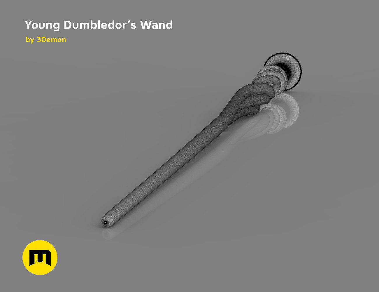 New Wand - Young Albus Dumbledore 3D print model_6