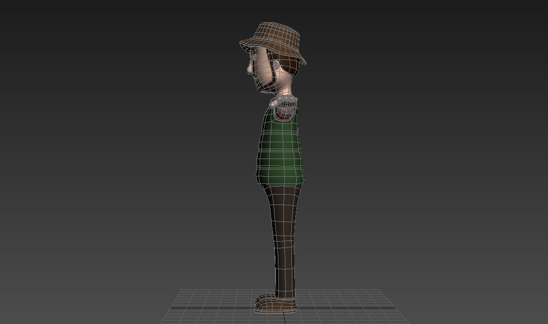 CartoonMan027 Camping Man 3D model_17