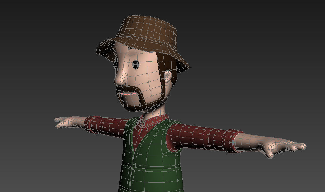 CartoonMan027 Camping Man 3D model_11