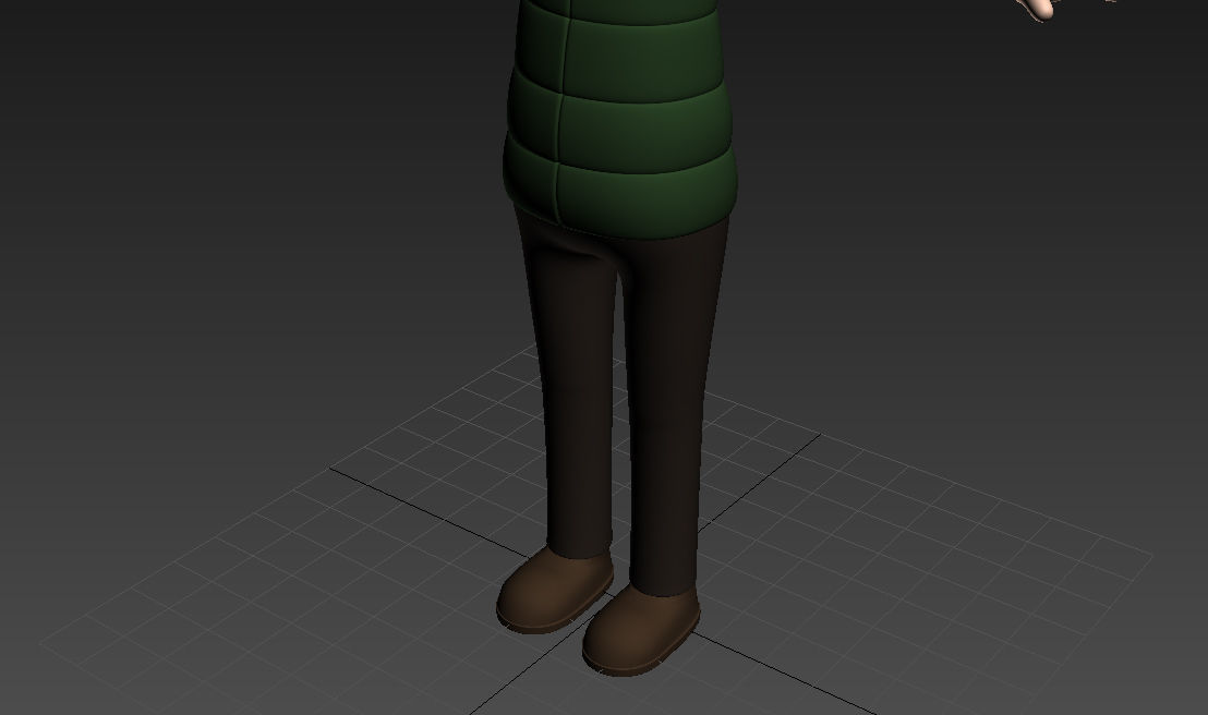CartoonMan027 Camping Man 3D model_14