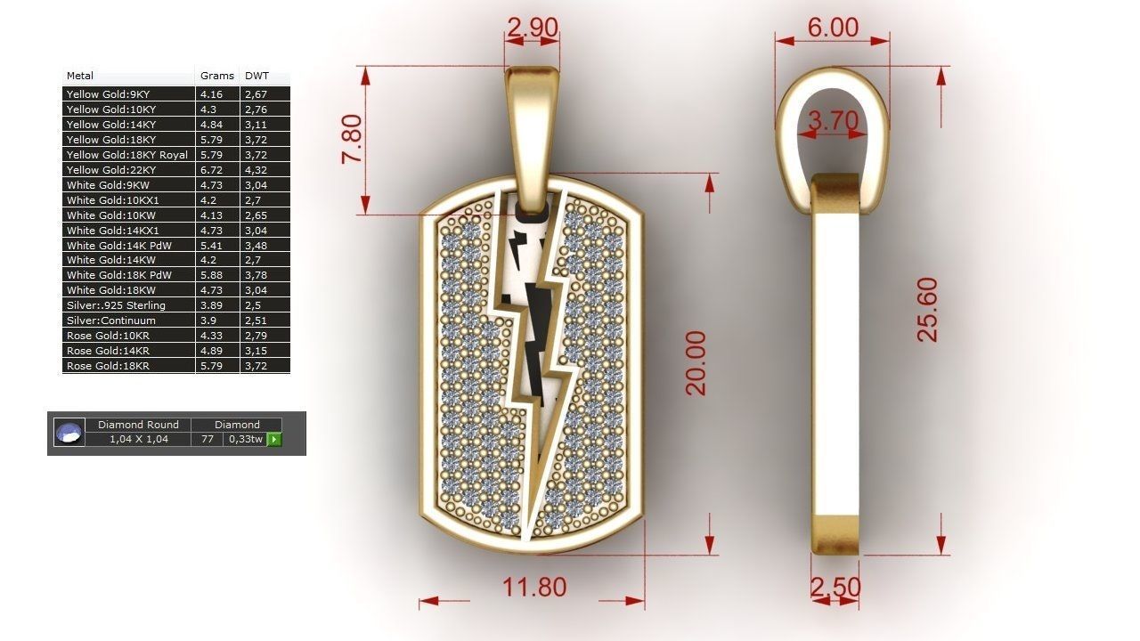 Necklace For Men  3D print model_3