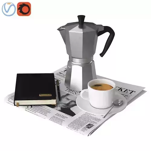 Coffee and Newspaper 